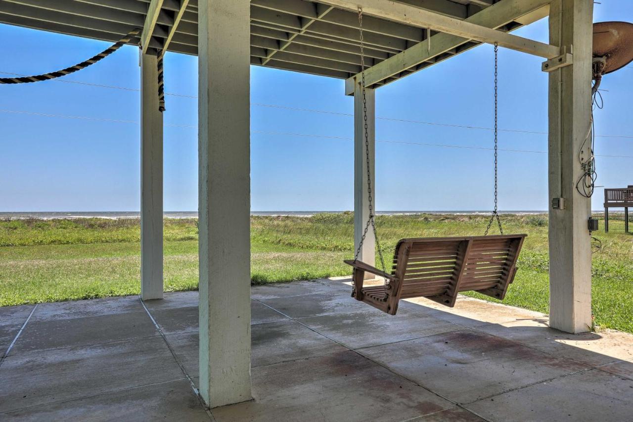 Oceanfront Galveston Home - Walk To Beach! 外观 照片